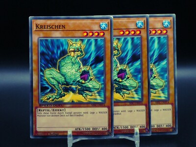 Yugioh Playset 3x Kreischen SBSC DE014/ Common/ Near Mint/ Deutsch