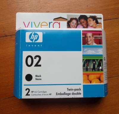 Hewlett Packard Office C9500BN#140 HP 02 Black Original Ink Cartridge  New