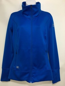 blue workout jacket