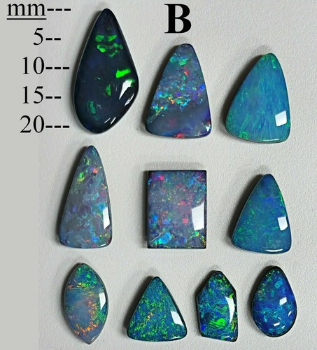54073.0 - Unusual shaped Opal Doublets Made in Australia from Natural - Picture 5 of 7
