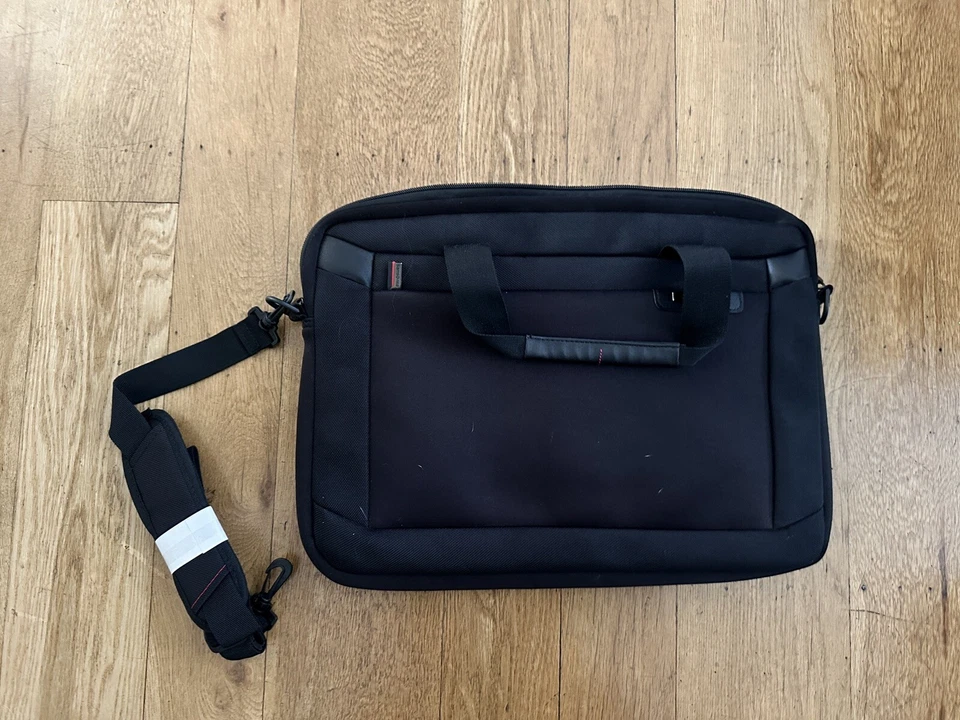 SAMSONITE FUNDA PARA COMPUTADORA PORTÁTIL BOLSA DE VIAJE NEGRA 18"x13" CLAMSHELL Foto 4 de 4