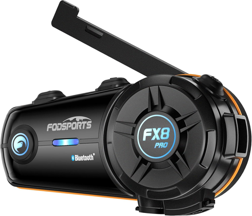 FX8 Pro Motorcycle Communication Systems with Customized HRSQS Speakers, Dual-Ch - Zdjęcie 11 z 12