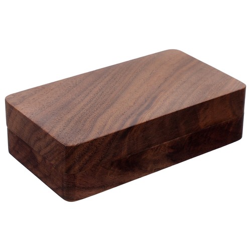 Solid Wood Ring Box Storage Case Bride Travel Holders Vintage Mini - Picture 2 of 12
