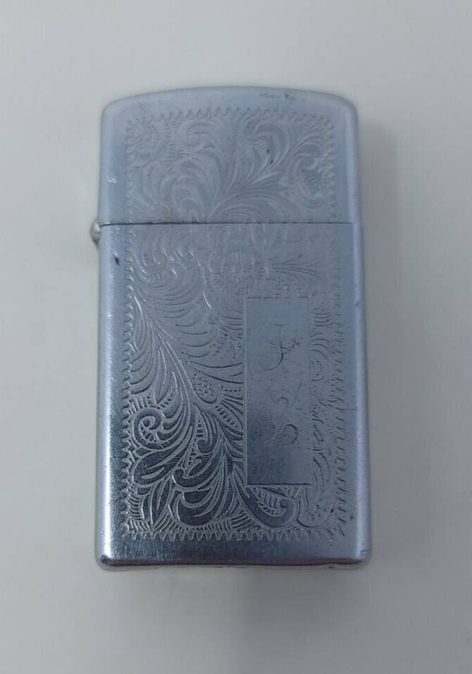 VINTAGE 1977 ZIPPO SLIM VENETIAN ENGRAVED LIGHTER | eBay