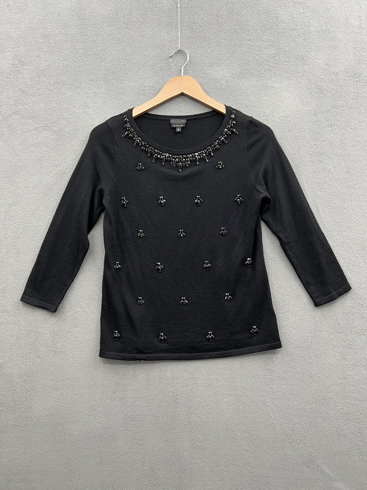 Talbots Women’s Small Black Sweater Pure Italian … - image 1