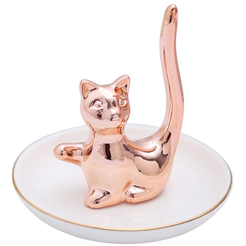 Cat Home Decor Ceramic Trinket Holder Ceramic Trinket Dish Cat Decor - 第 1/11 張圖片