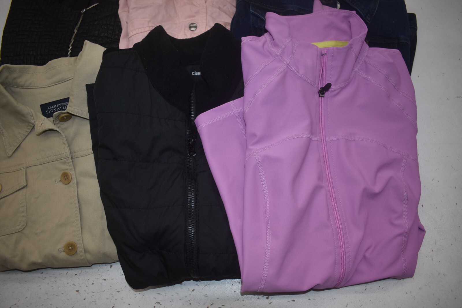 Wholesale Bulk Lot Of 6 Womens Size Medium Long Sleeve Winter Hoodless