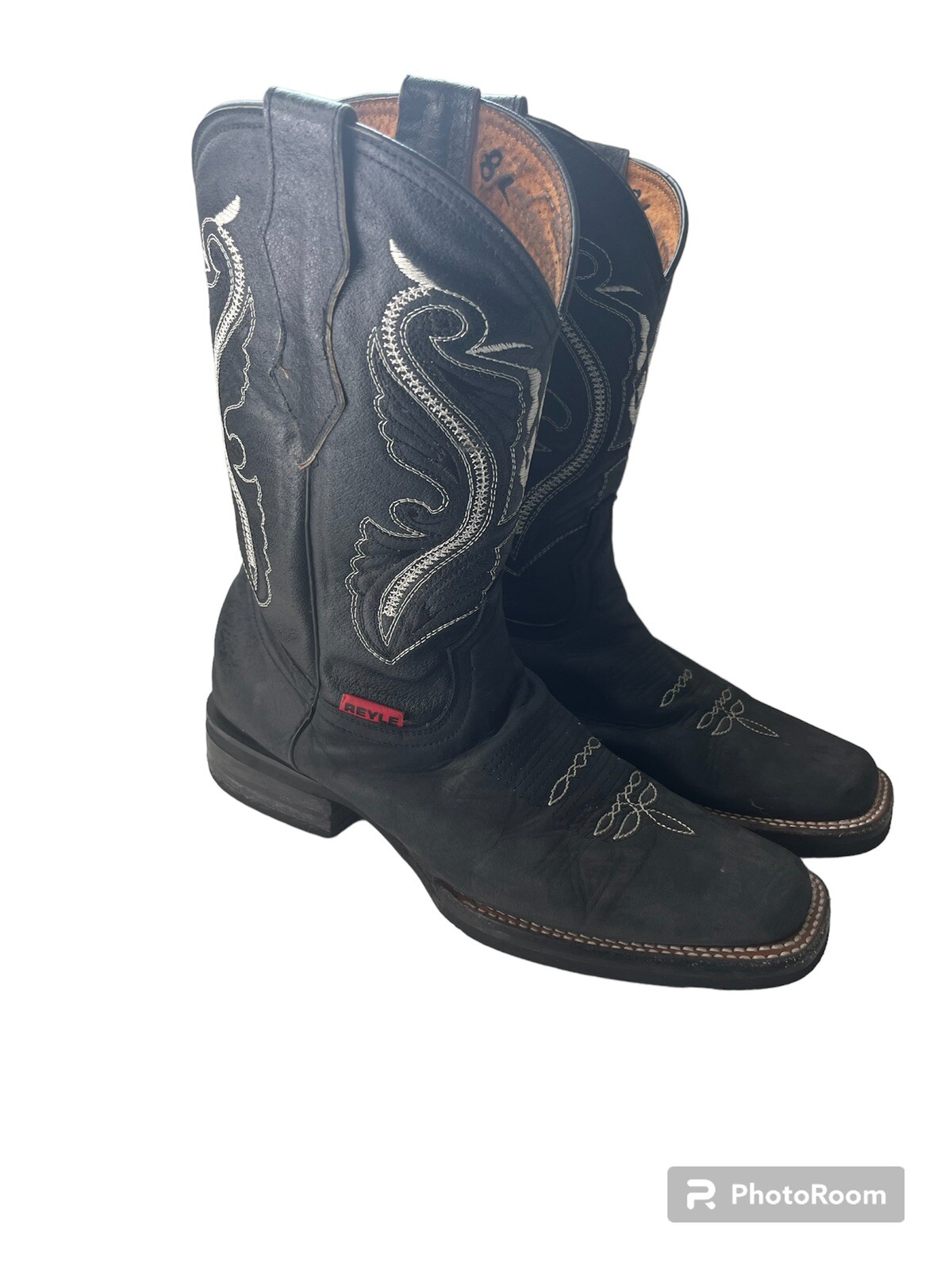 MENS RODEO BOTAS VAQUEROS SQUARE TOE - image 3