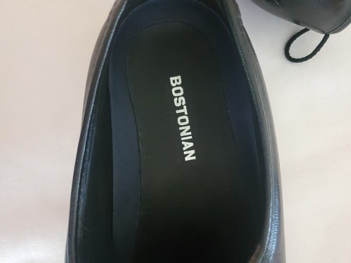 Mocassini/scarpe BOSTONIAN STOCKBRIDGE in pelle nera. Uomo Tg. 10.5 5E. Nuovo senza scatola - Foto 7 di 10