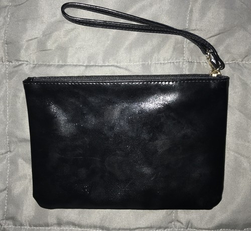 Victoria Secret clear vinyl w/multicolored sequins gold hardware makeup bag - Picture 7 of 8