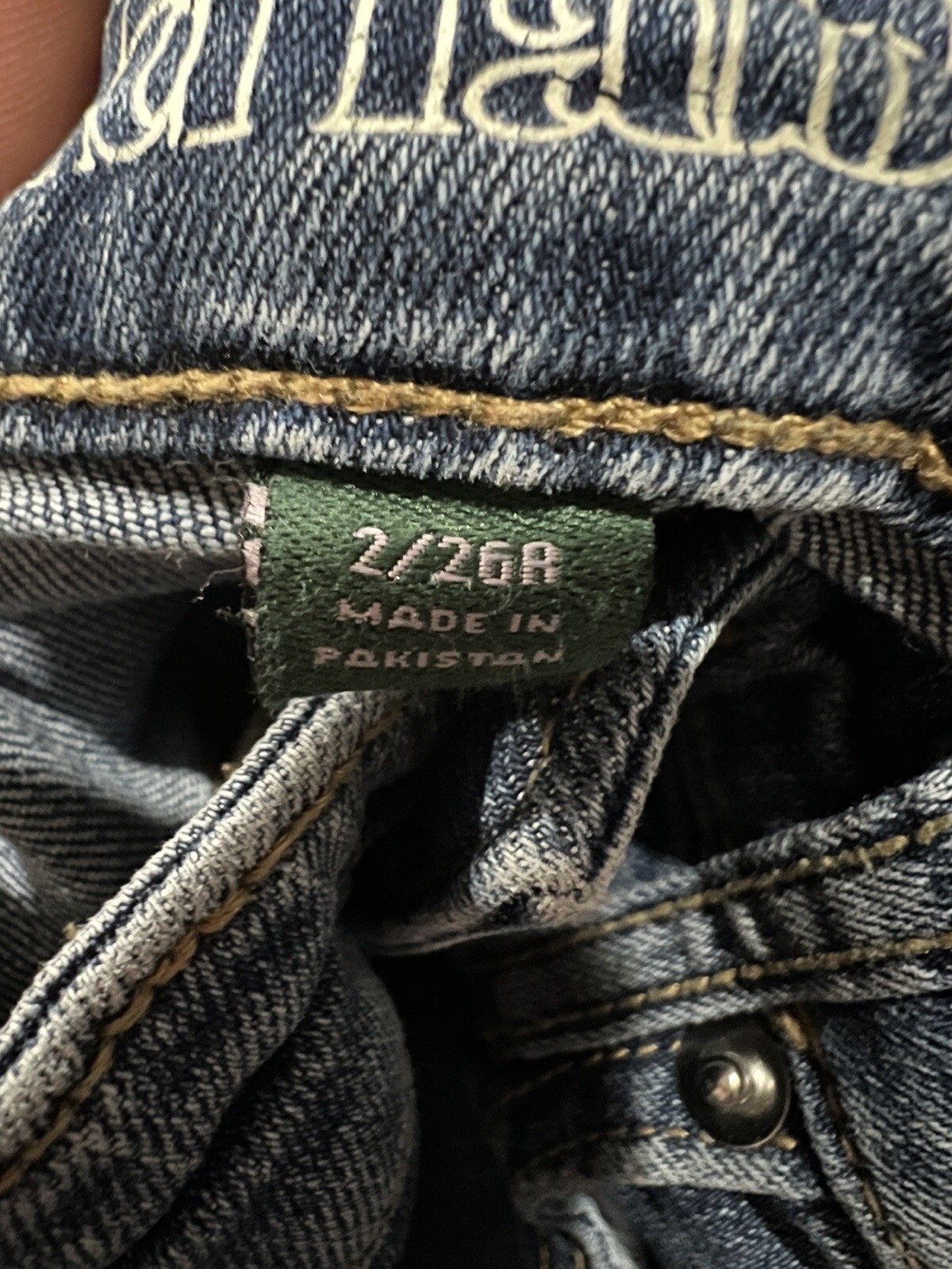 Wild Fable Skinny Jeans Blue Denim 26R Distressed Side Stripes Women's Size 2