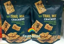 2 Packs Trader Joe's Trail Mix Crackers 4.5 oz Each Pack, Total 9 oz