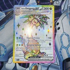 Alolan Exeggutor Ex 225/191 Full Art Rare Pokemon Surging Sparks Sv8 Nm