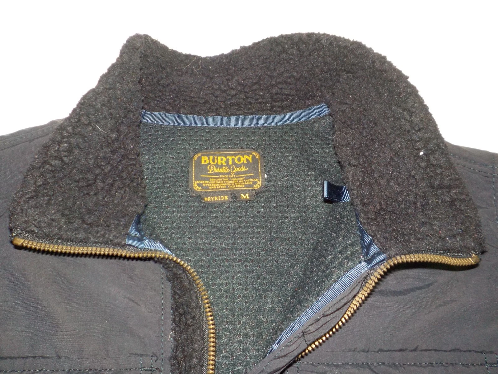 burton durable goods dryride bolden fleece jacket