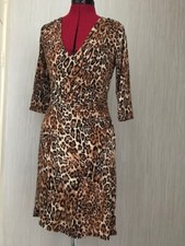 EVENING LEOPARD BODYCON dress SIZE 14