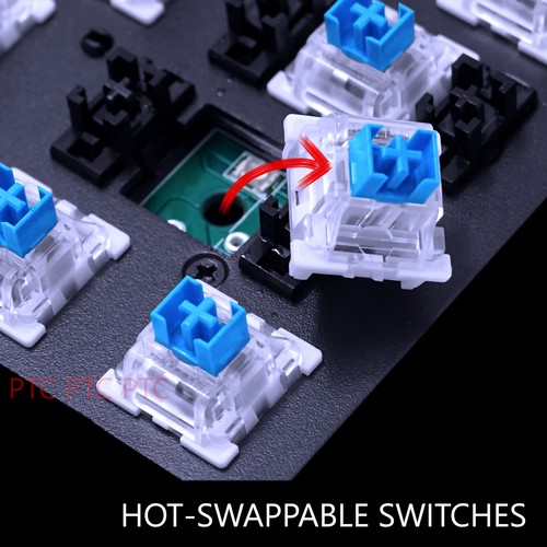 60% Compact Wired True Mechanical Gaming Keyboard 61 Keys RGB Backlit For PC PS4 - Picture 5 of 78