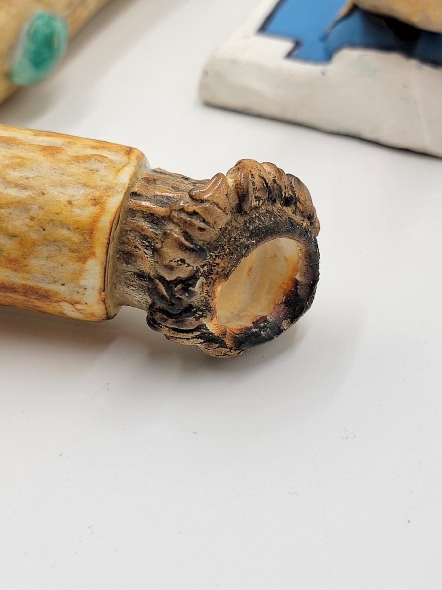Rare Antique Native American Navajo Ceremonial Pipe W Real