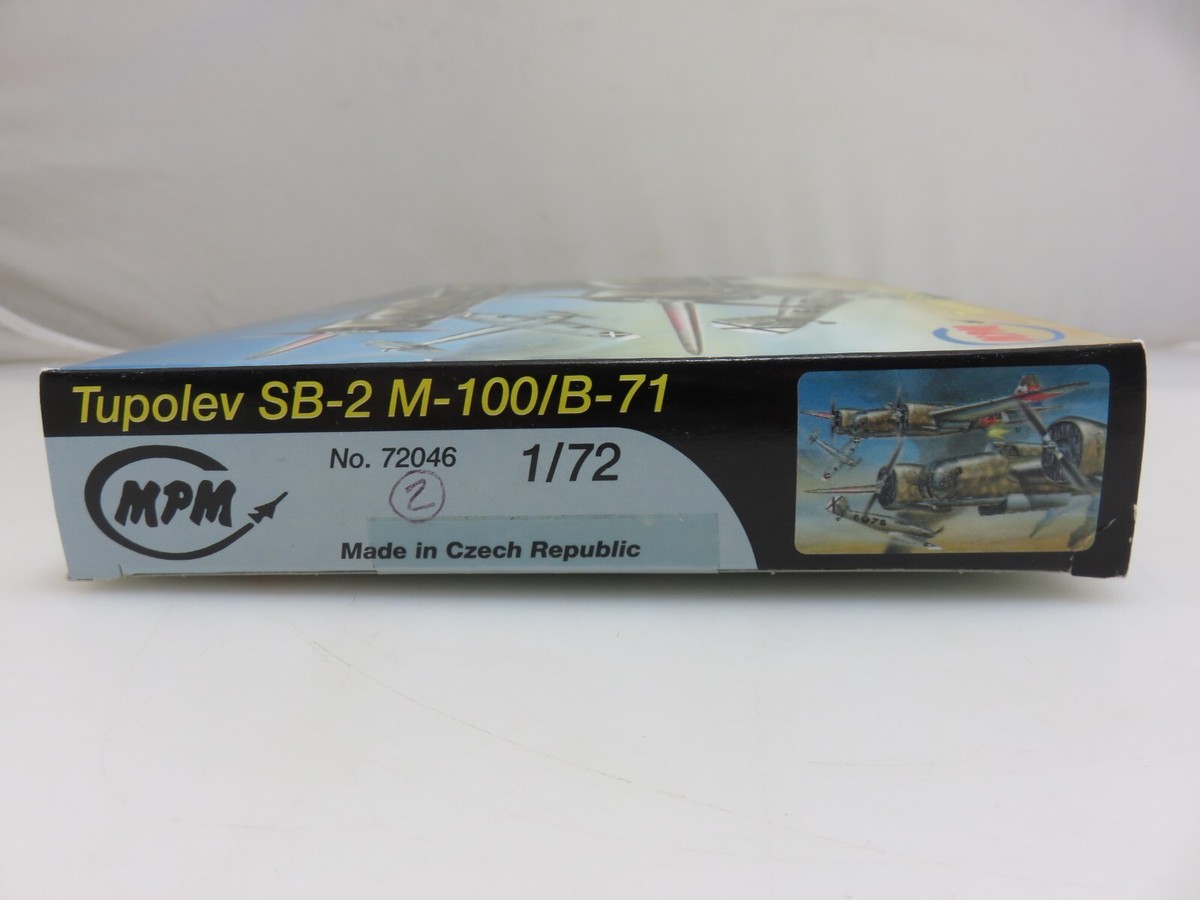 MPM Tupolev SB-2 M-100/B-71 1/72 Scale Model Kit 72046