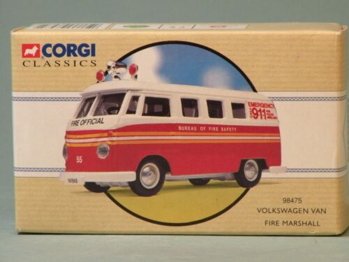 CORGI CLASSICS, 98475 VOLKSWAGEN VAN, FIRE MARSHALL, 1:43 Limited Edition, - Picture 2 of 6