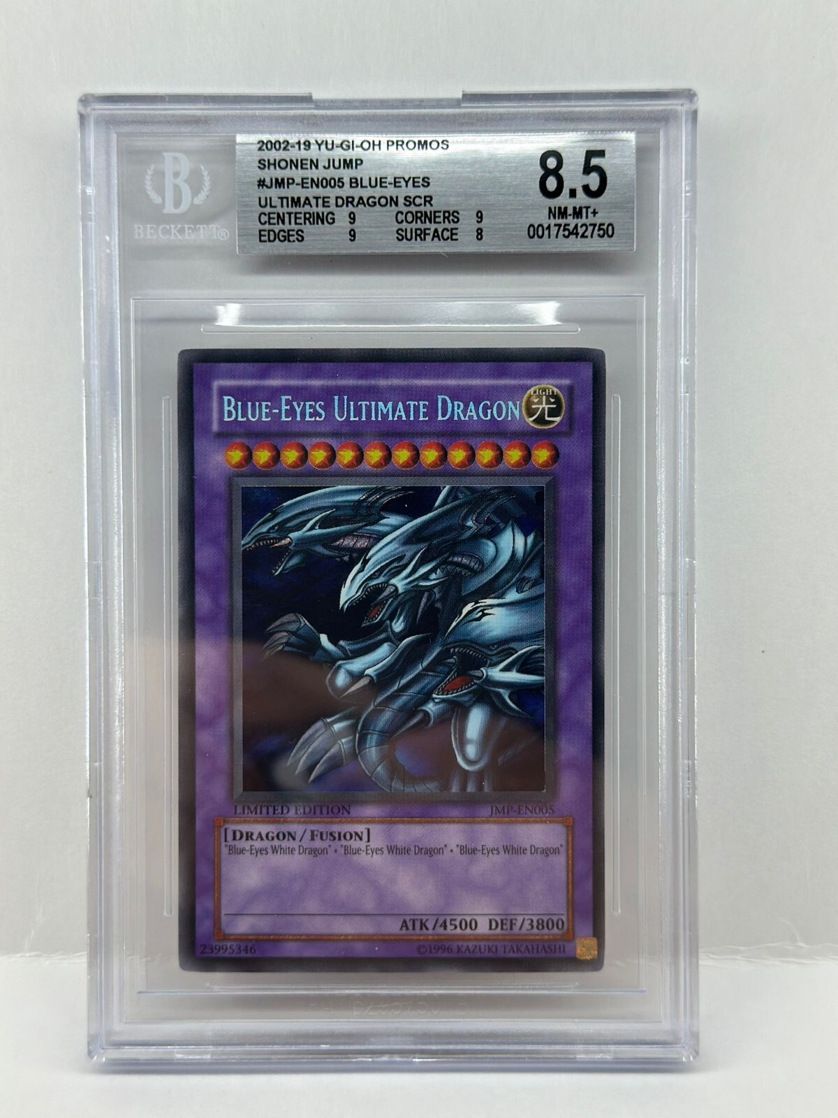Yu-Gi-Oh Blue Eyes Ultimate Dragon Beckett JMP-EN005 2006 Ultimate Rare Card