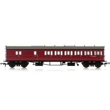 Hornby Br, Collett 57' Bow Ended D98 Six Compartment Brake Third (Right Hand), W