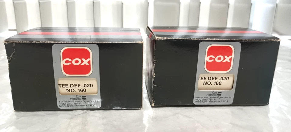 Lot of 2 COX TEE DEE .020 No.160 Airplane Engine Vintage New in Box - Image 2 of 4