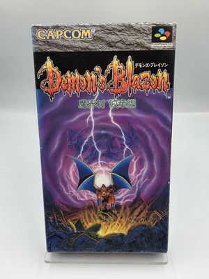 SFC Super Famicom Demon's Blazon mit OVP Japan