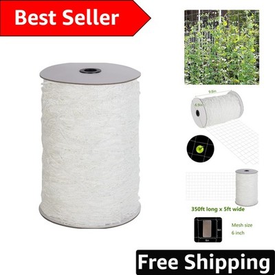 5 x 350 ft Heavy-Duty Nylon Trellis Netting for Healthy Tomato & Cucumber Growth