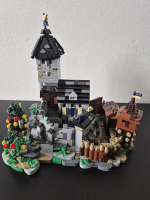 Bluebrixx Pro Burg Blaustein Adventskalender + Erweiterung (Bergfried & Vorburg)