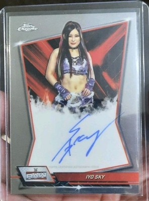 2026 Topps Chrome WWE IYO SKY Red Brand On Card Auto!