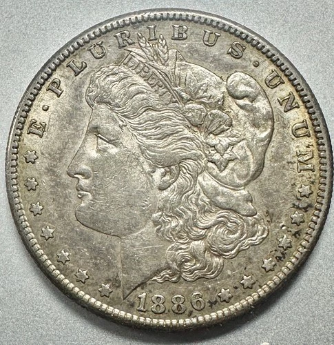 1886-S  MORGAN DOLLAR    AU   BETTER DATE  #9929