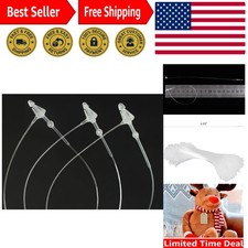 7-Inch Clear Snap Lock Fasteners - Bulk 500 Pcs for Efficient Product Labeling