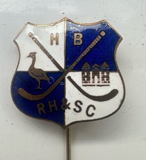 Vintage old rare HERNE BAY ROLLER HOCKEY SUPPORTERS CLUB  football badge pin