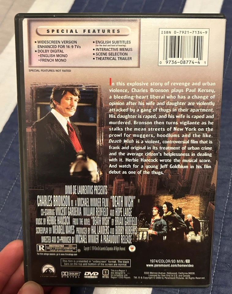 DEATH WISH 1 - 5 - Charles Bronson Complete DVD SET Collection 1 2 3 4 5 - Image 4 of 4