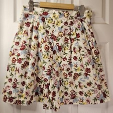 Vintage Esprit Women's Shorts High-Waist Floral Design Size 42