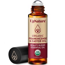 UpNature Beauty Castor Oil Roll On Eye Roller - 100 Organic Frankincense