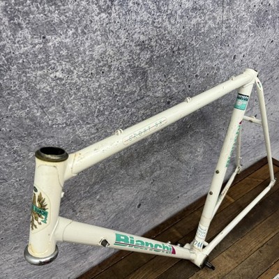 Vintage Bianchi Sport SX Road Bike Frame 56cm 700c White Chromoly