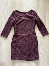 Vintage Diane von Furstenberg Sarita Floral Lace Sheath Dress Aubergine Purple 4
