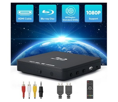DR. J Professional EVP/203 Portable Blu Ray DVD Player with HDMI