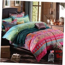 King Size Comforter Set Soft Chic 3 Pieces Bedding Queen King 90" x 104" Boho