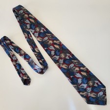 BOSTON HARBOR~ 100% Silk Mens Tie ~Vintage~ 4" x 56"~ USA Made