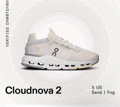 Size 5 - On Cloudnova 2 Sand Fog W