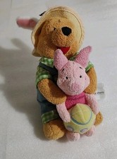 Bean Bag Plush Toy: Vintage Winnie the Pooh and Piglet Easter Theme