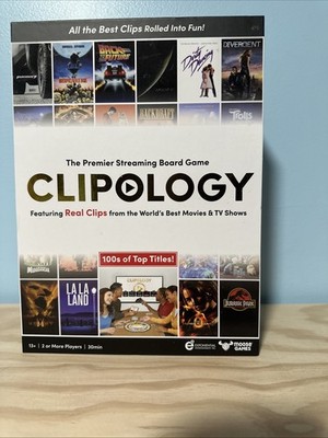 Clipology Premier Streaming Board Game Real Clips From Movies & TV NISP 2022