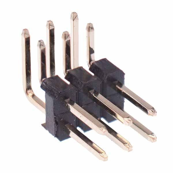 10 x 6-Way Double Row Right Angle Male Header 2.54mm