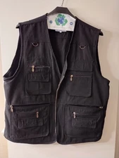 Blue Stone Safety Vest Mens 2XL Black Utility Tactical Security Concealed Carry