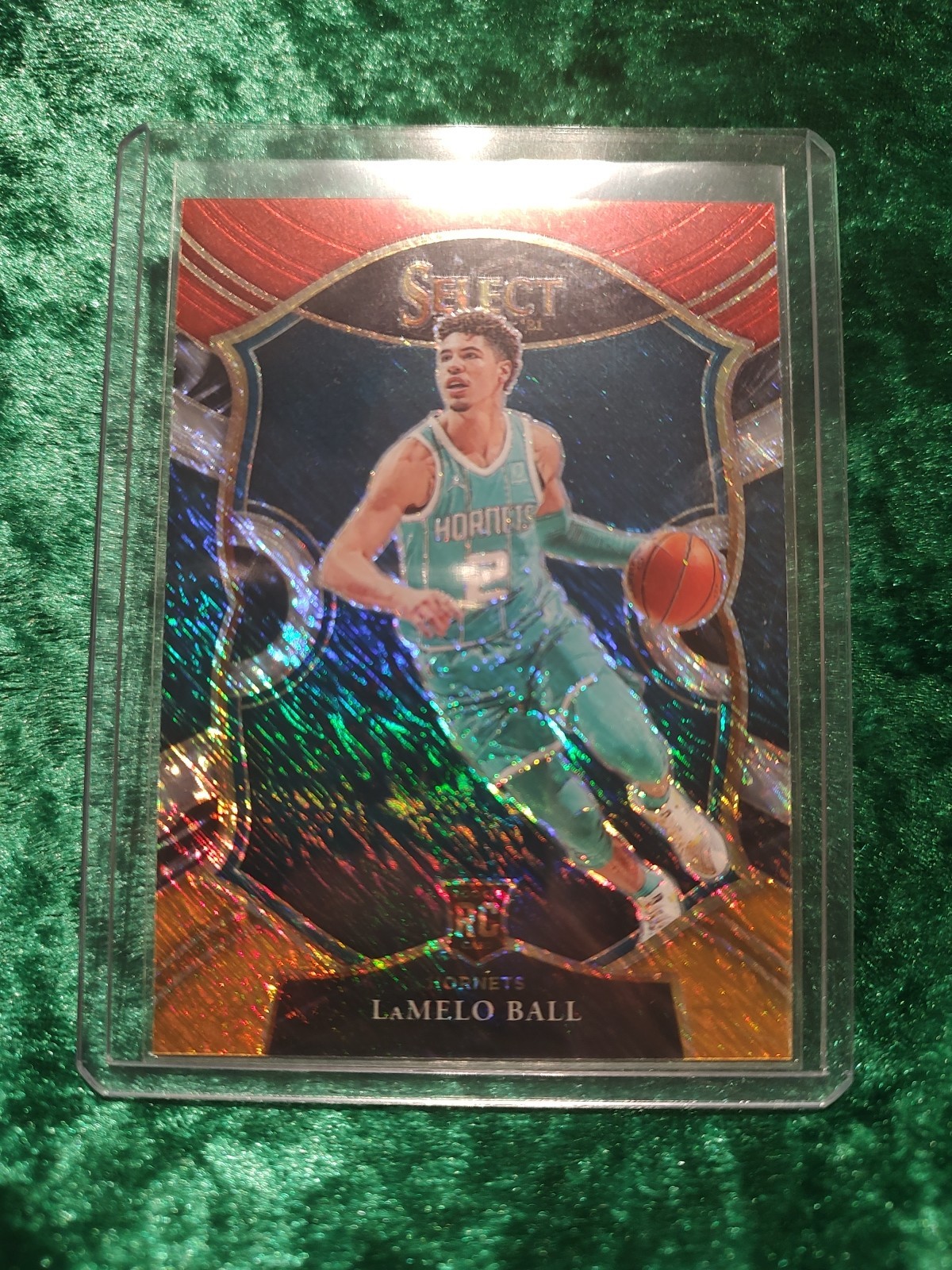 2020-21 Panini Select Concourse LaMelo Ball #63 (RC) Orange White Red Shimmer RC
