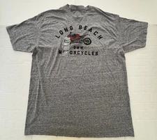 NWT BMW Motorcycles Long Beach T Shirt Tank Farm & Co Heather Gray Men Size XL
