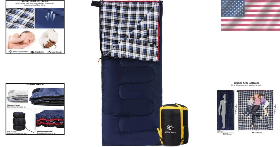 Saco de dormir de grado profesional, carcasa de poliéster impermeable Foto 2 de 4