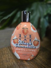 Double Dark Black Chocolate Peaches  Cream 400X Bronzer Tanning Lotion 13.5 oz